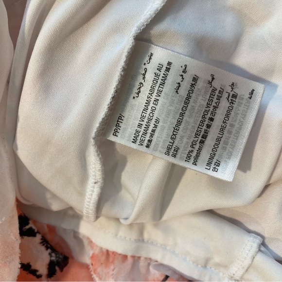 Alfani Womens Printed Bubble-Hem Pink Hazy 3/4 Sleeve Top - Picture 4 of 4